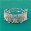 American Diamond Broad Kada with Rhodium Plating