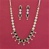 American Diamond Classic Necklace with 2 Tone Plating