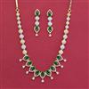 American Diamond Classic Necklace with 2 Tone Plating