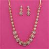 American Diamond Classic Necklace with 2 Tone Plating
