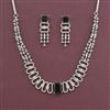 American Diamond Classic Necklace with Rhodium Plating