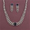 American Diamond Classic Necklace with Rhodium Plating