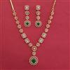 American Diamond Classic Necklace with 2 Tone Plating