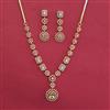 American Diamond Classic Necklace with 2 Tone Plating
