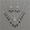 American Diamond Classic Necklace with Rhodium Plating