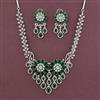 American Diamond Classic Necklace with 2 Tone Plating