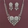 American Diamond Classic Necklace with 2 Tone Plating