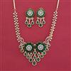 American Diamond Classic Necklace with 2 Tone Plating