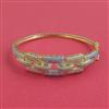 American Diamond Openable kada with Rhodium Plating 2 Tone Plating