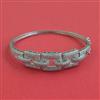 American Diamond Openable kada with Rhodium Plating 2 Tone Plating