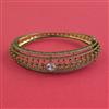American Diamond Openable kada with Rhodium Plating 2 Tone Plating Mehndi Plating