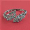 American Diamond Openable kada with Rhodium Plating