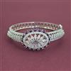 American Diamond Openable kada with Rhodium Plating