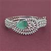 American Diamond Openable kada with Rhodium Plating