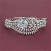 American Diamond Openable kada with Rhodium Plating