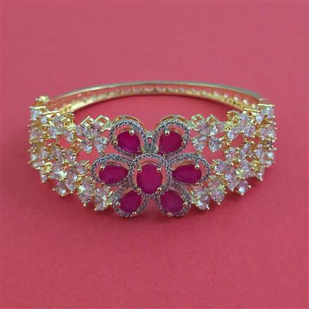 American Diamond Openable kada with 2 Tone Plating