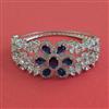 American Diamond Openable kada with Rhodium Plating