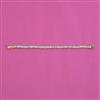 American Diamond Classic Bracelet with Rhodium Plating 2 Tone Plating