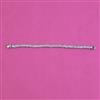 American Diamond Classic Bracelet with Rhodium Plating 2 Tone Plating