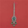American Diamond Classic Tikka with Rhodium Plating
