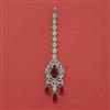 American Diamond Classic Tikka with Rhodium Plating