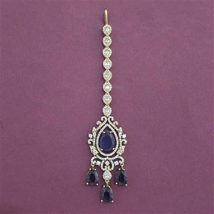 American Diamond Classic Tikka with Mehndi Plating