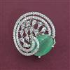 American Diamond Adjustable Ring with Rhodium Plating