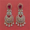 American Diamond Classic Earring with 2 Tone Plating