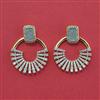 American Diamond Classic Earring with Rhodium Plating 2 Tone Plating