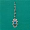 American Diamond Classic Tikka with Rhodium Plating