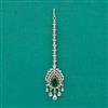 American Diamond Classic Tikka with Rhodium Plating