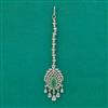 American Diamond Classic Tikka with Rhodium Plating