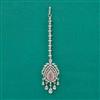 American Diamond Classic Tikka with Rhodium Plating