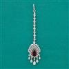 American Diamond Classic Tikka with Rhodium Plating