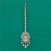 American Diamond Classic Tikka with Rhodium Plating
