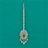 American Diamond Classic Tikka with Rhodium Plating