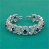 American Diamond Classic Bracelet with Rhodium Plating