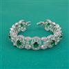 American Diamond Classic Bracelet with Rhodium Plating