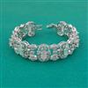 American Diamond Classic Bracelet with Rhodium Plating