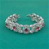 American Diamond Classic Bracelet with Rhodium Plating