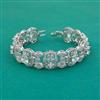 American Diamond Classic Bracelet with Rhodium Plating