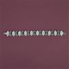 American Diamond Classic Bracelet with Rhodium Plating