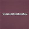 American Diamond Classic Bracelet with Rhodium Plating