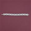 American Diamond Classic Bracelet with Rhodium Plating