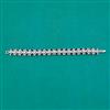 American Diamond Classic Bracelet with Rhodium Plating