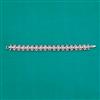 American Diamond Classic Bracelet with Rhodium Plating