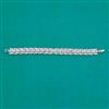 American Diamond Classic Bracelet with Rhodium Plating