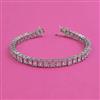 American Diamond Classic Bracelet with Rhodium Plating 2 Tone Plating