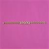 American Diamond Classic Bracelet with Rhodium Plating 2 Tone Plating