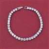 American Diamond Classic Bracelet with Rhodium Plating 2 Tone Plating